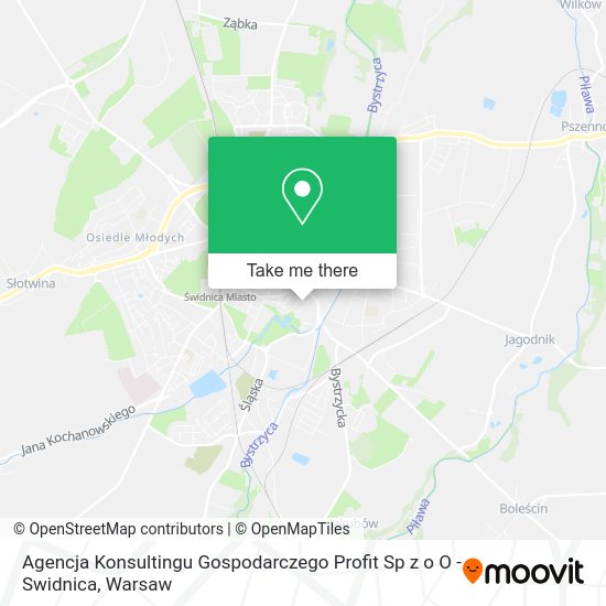 Agencja Konsultingu Gospodarczego Profit Sp z o O - Swidnica map