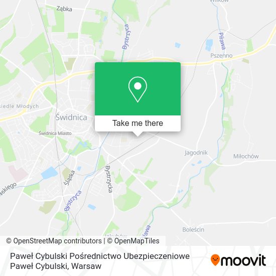 Paweł Cybulski Pośrednictwo Ubezpieczeniowe Paweł Cybulski map