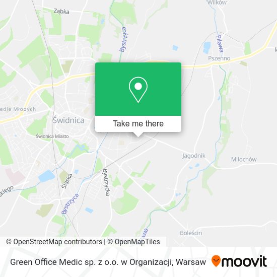 Green Office Medic sp. z o.o. w Organizacji map