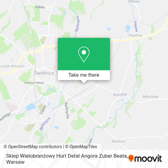 Sklep Wielobranżowy Hurt Detal Angora Zuber Beata map