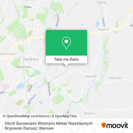 Obrót Surowcami Wtórnymi Metali Nieżelaznych Bryjowski Dariusz map