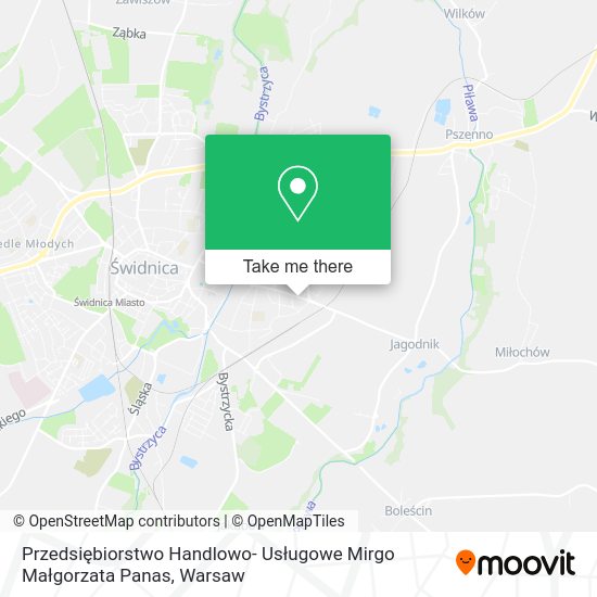 Przedsiębiorstwo Handlowo- Usługowe Mirgo Małgorzata Panas map