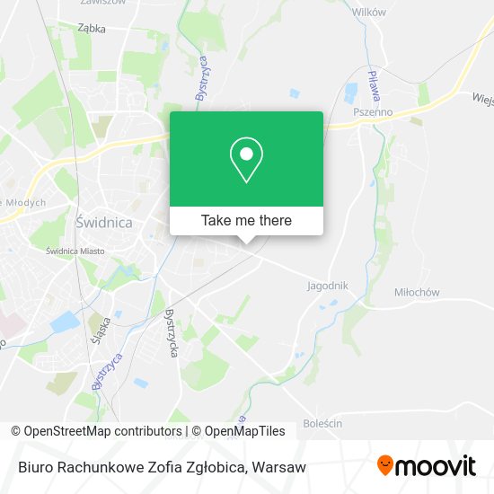 Biuro Rachunkowe Zofia Zgłobica map