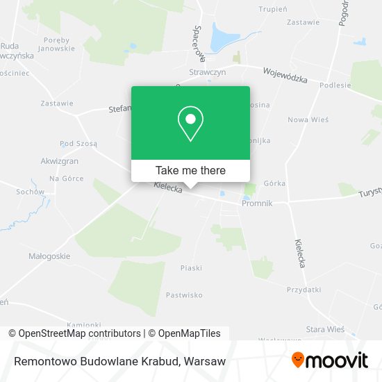 Remontowo Budowlane Krabud map