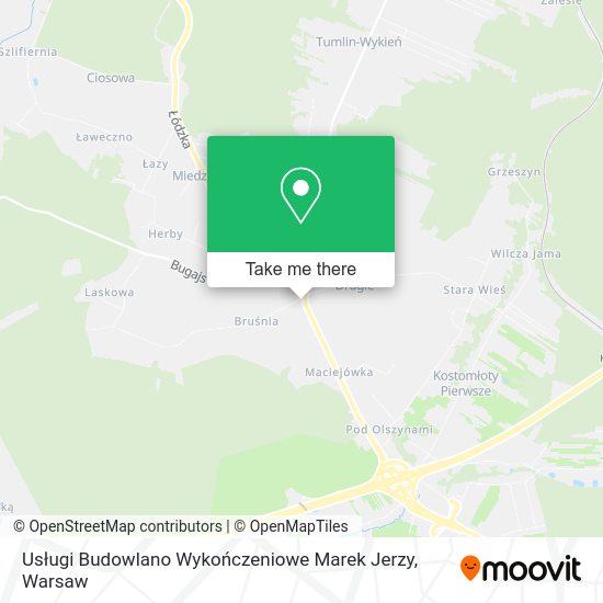 Usługi Budowlano Wykończeniowe Marek Jerzy map