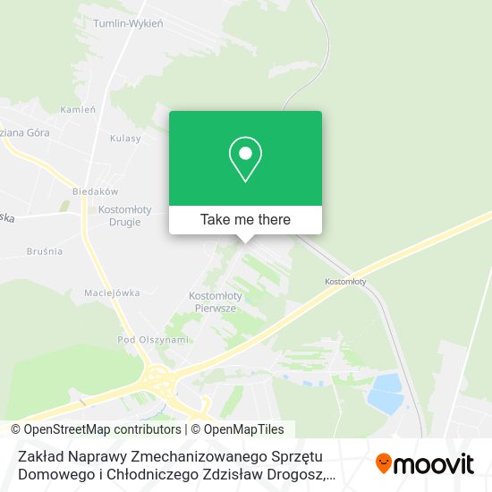 Zakład Naprawy Zmechanizowanego Sprzętu Domowego i Chłodniczego Zdzisław Drogosz map