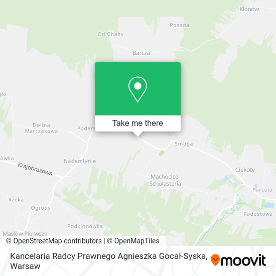 Kancelaria Radcy Prawnego Agnieszka Gocał-Syska map