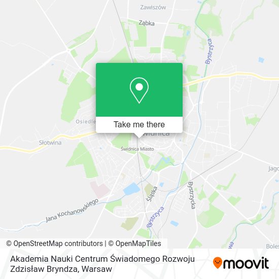 Akademia Nauki Centrum Świadomego Rozwoju Zdzisław Bryndza map