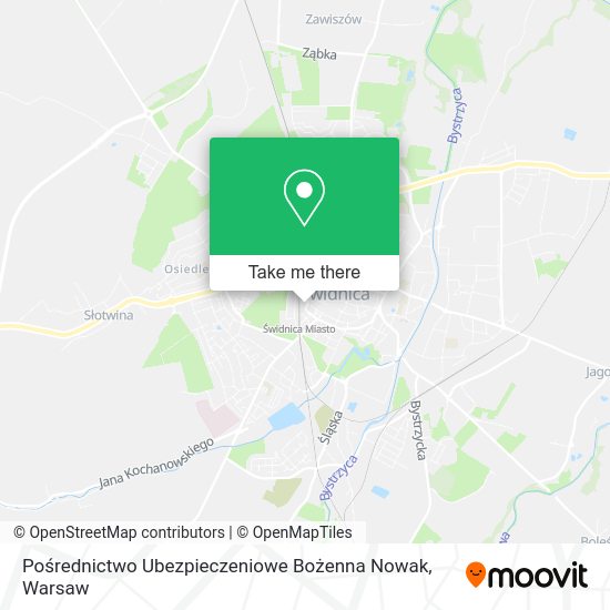 Pośrednictwo Ubezpieczeniowe Bożenna Nowak map