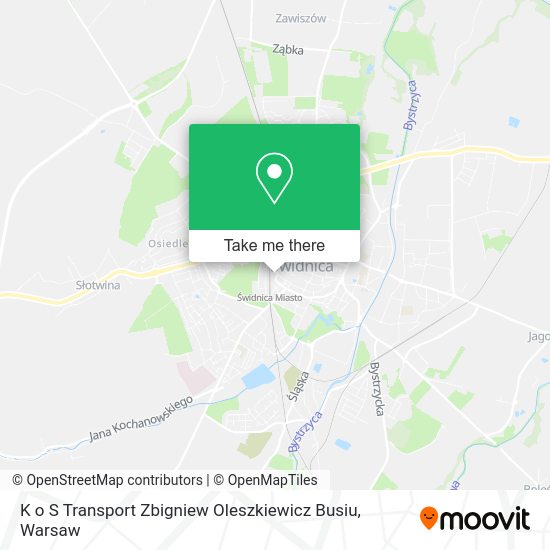 K o S Transport Zbigniew Oleszkiewicz Busiu map