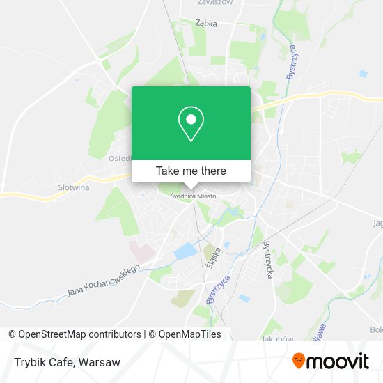 Trybik Cafe map