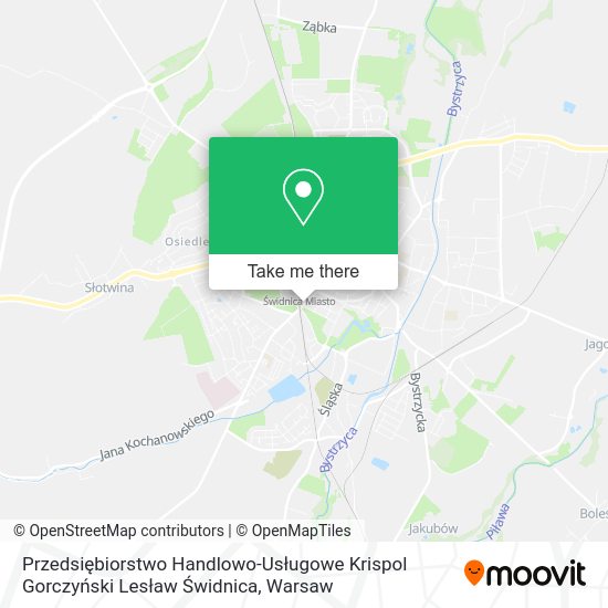 Przedsiębiorstwo Handlowo-Usługowe Krispol Gorczyński Lesław Świdnica map