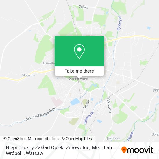 Niepubliczny Zakład Opieki Zdrowotnej Medi Lab Wróbel I map