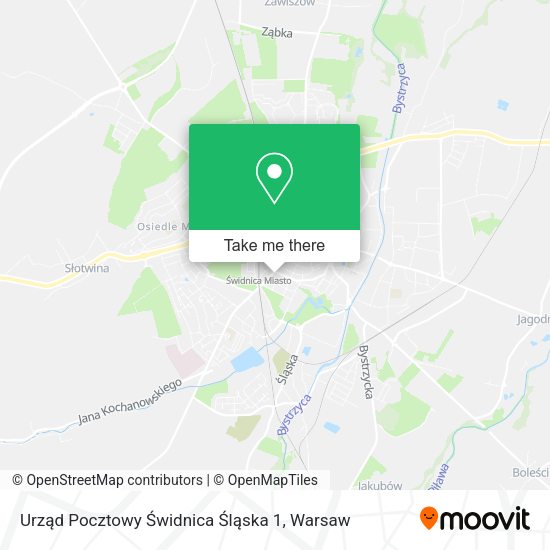 Urząd Pocztowy Świdnica Śląska 1 map