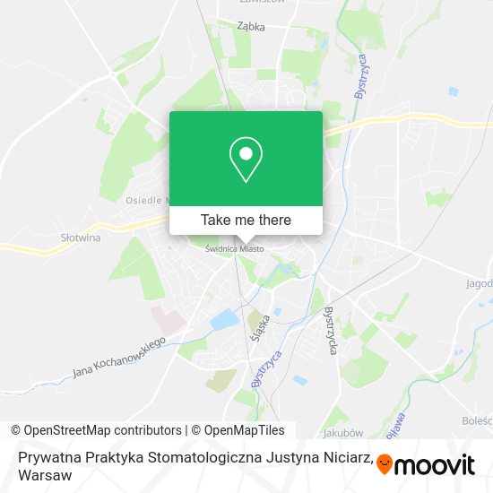 Prywatna Praktyka Stomatologiczna Justyna Niciarz map