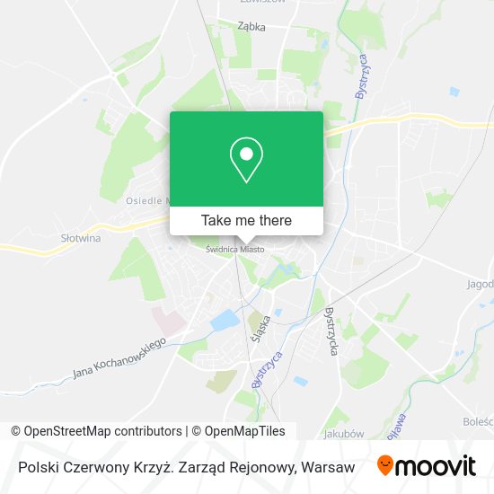 Polski Czerwony Krzyż. Zarząd Rejonowy map