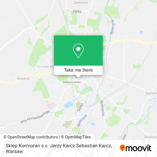 Sklep Kormoran s.c. Jerzy Karcz Sebastian Karcz map