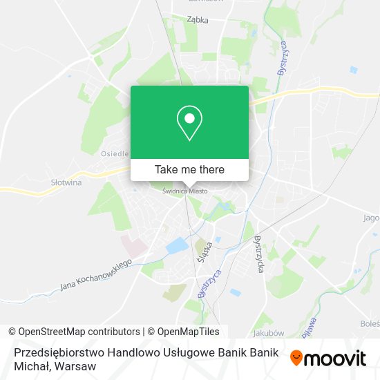 Przedsiębiorstwo Handlowo Usługowe Banik Banik Michał map