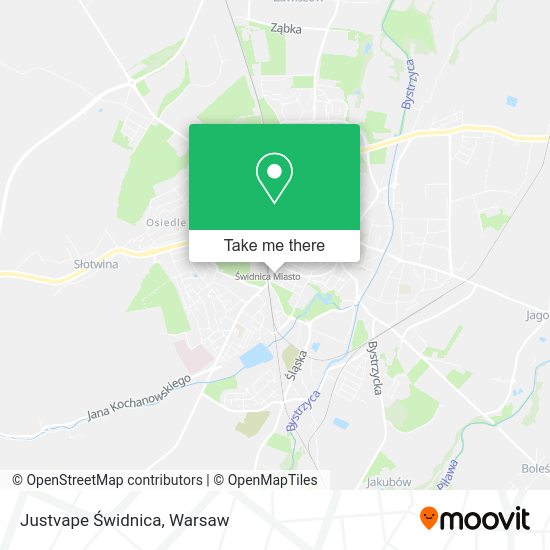 Justvape Świdnica map