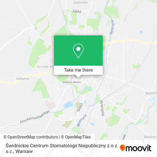 Świdnickie Centrum Stomatologii Niepubliczny z o z s.c. map
