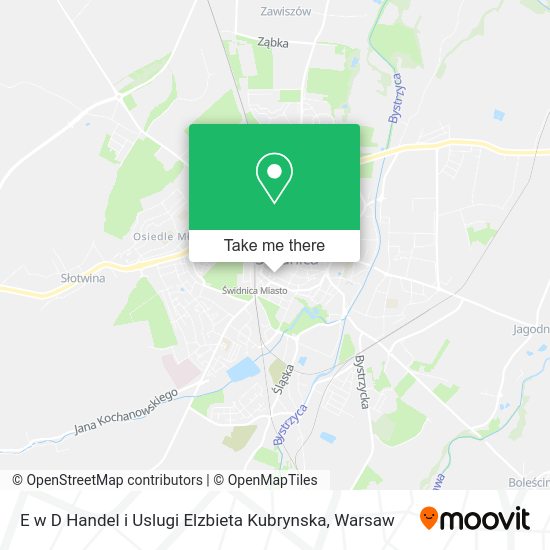 E w D Handel i Uslugi Elzbieta Kubrynska map