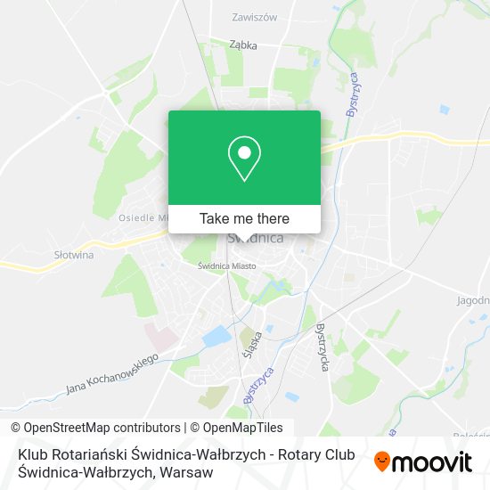 Klub Rotariański Świdnica-Wałbrzych - Rotary Club Świdnica-Wałbrzych map