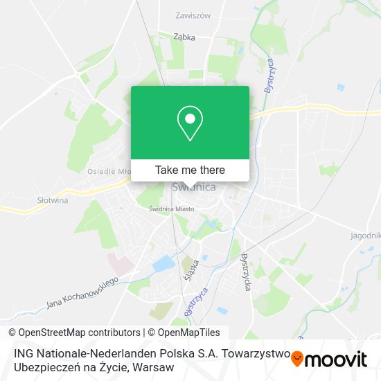 ING Nationale-Nederlanden Polska S.A. Towarzystwo Ubezpieczeń na Życie map