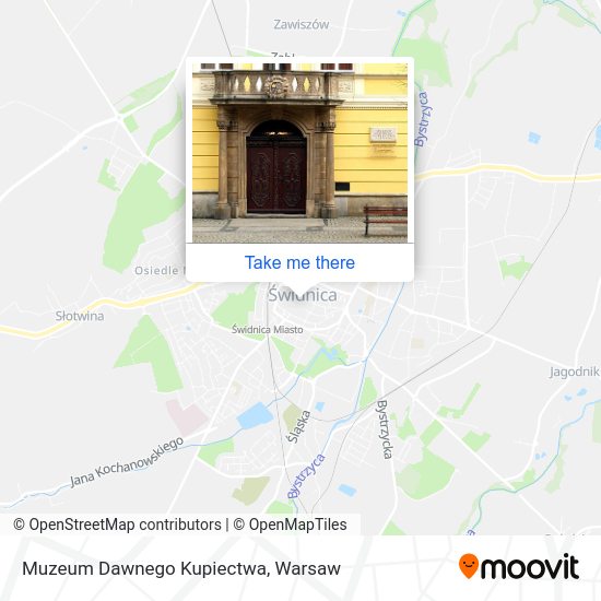 Карта Muzeum Dawnego Kupiectwa