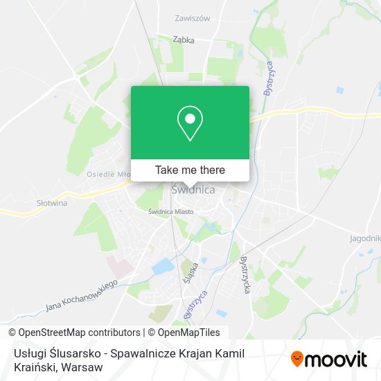Usługi Ślusarsko - Spawalnicze Krajan Kamil Kraiński map