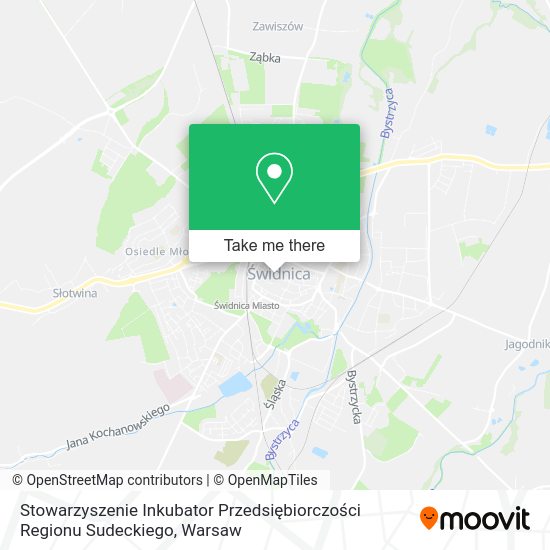 Stowarzyszenie Inkubator Przedsiębiorczości Regionu Sudeckiego map