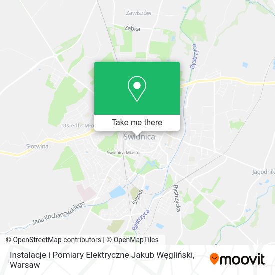 Instalacje i Pomiary Elektryczne Jakub Węgliński map