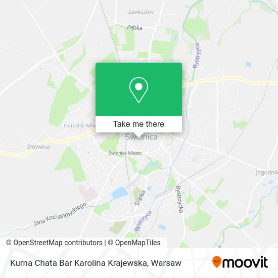 Kurna Chata Bar Karolina Krajewska map