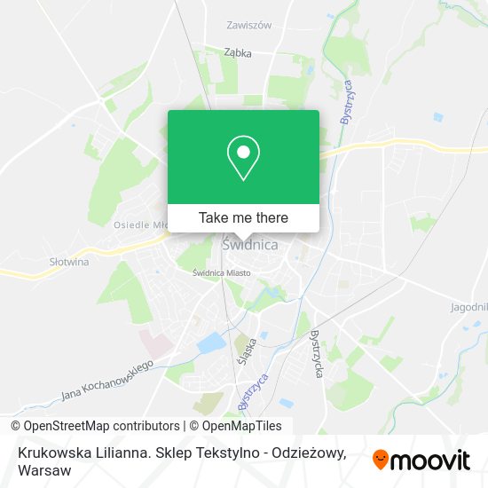 Krukowska Lilianna. Sklep Tekstylno - Odzieżowy map