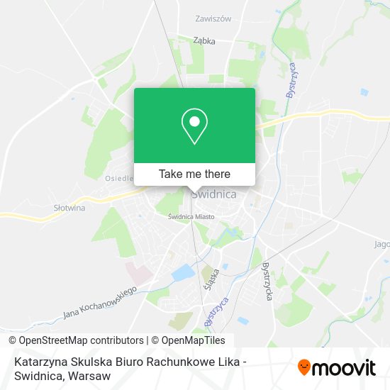 Katarzyna Skulska Biuro Rachunkowe Lika - Swidnica map