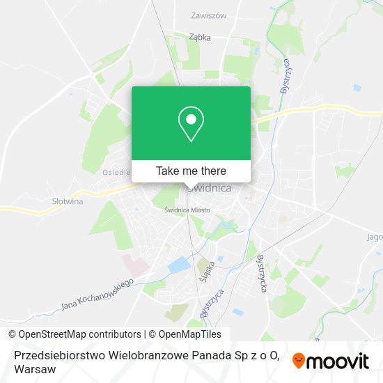 Przedsiebiorstwo Wielobranzowe Panada Sp z o O map