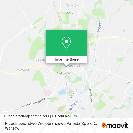 Карта Przedsiebiorstwo Wielobranzowe Panada Sp z o O