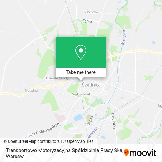 Transportowo Motoryzacyjna Spółdzielnia Pracy Siła map