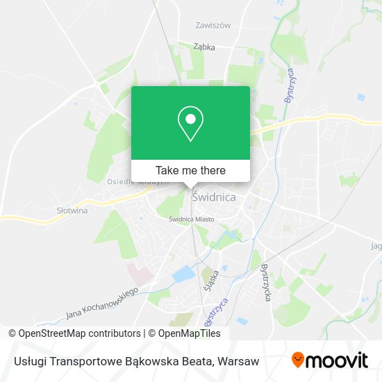 Usługi Transportowe Bąkowska Beata map