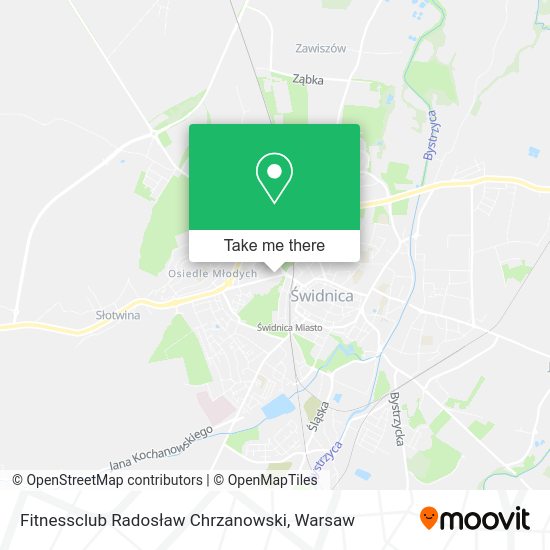 Fitnessclub Radosław Chrzanowski map