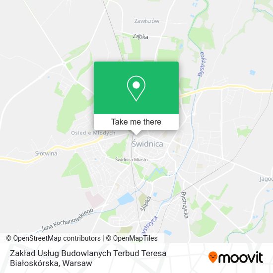 Zakład Usług Budowlanych Terbud Teresa Białoskórska map