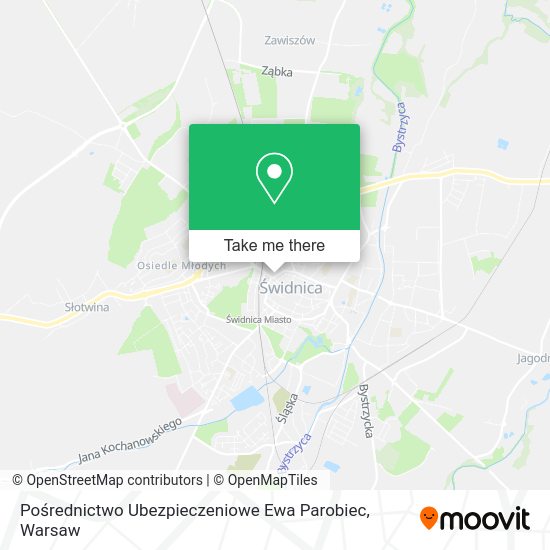 Pośrednictwo Ubezpieczeniowe Ewa Parobiec map