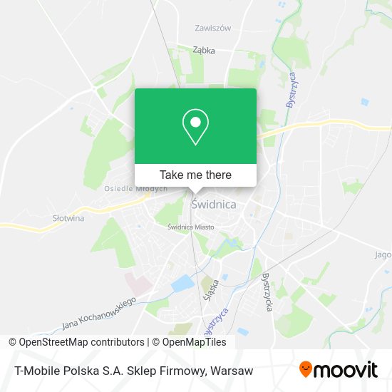 T-Mobile Polska S.A. Sklep Firmowy map