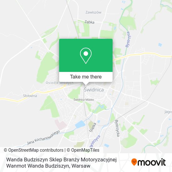 Wanda Budziszyn Sklep Branży Motoryzacyjnej Wanmot Wanda Budziszyn map