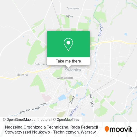 Naczelna Organizacja Techniczna. Rada Federacji Stowarzyszeń Naukowo - Technicznych map