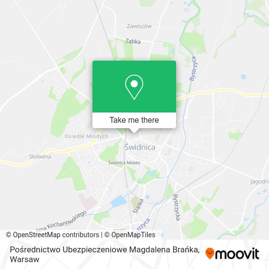 Pośrednictwo Ubezpieczeniowe Magdalena Brańka map