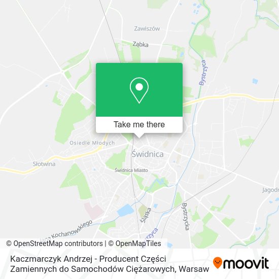 Kaczmarczyk Andrzej - Producent Części Zamiennych do Samochodów Ciężarowych map