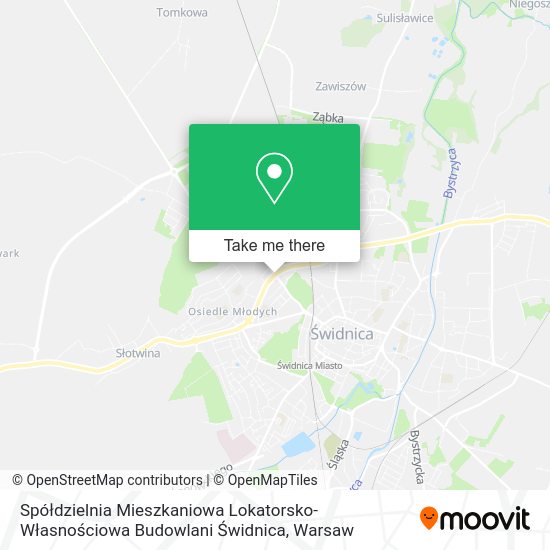 Spółdzielnia Mieszkaniowa Lokatorsko-Własnościowa Budowlani Świdnica map