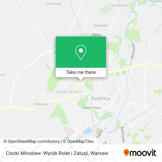 Ciezki Miroslaw. Wyrób Rolet i Zaluzji map