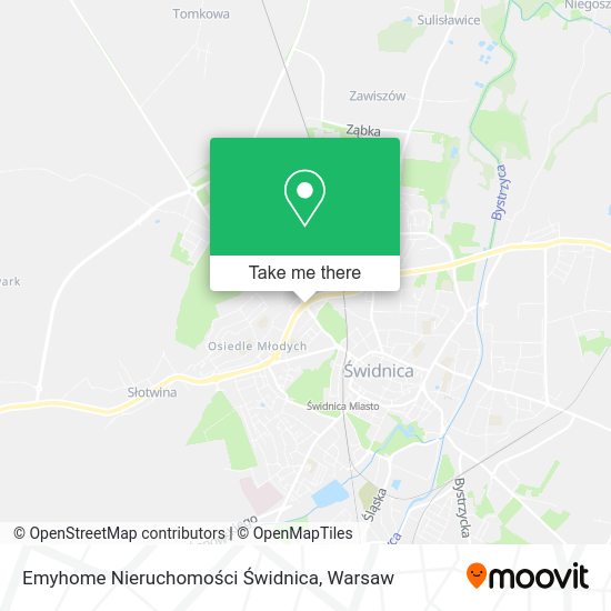 Emyhome Nieruchomości Świdnica map