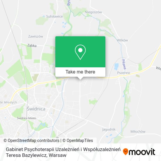 Gabinet Psychoterapii Uzależnień i Współuzależnień Teresa Bazylewicz map